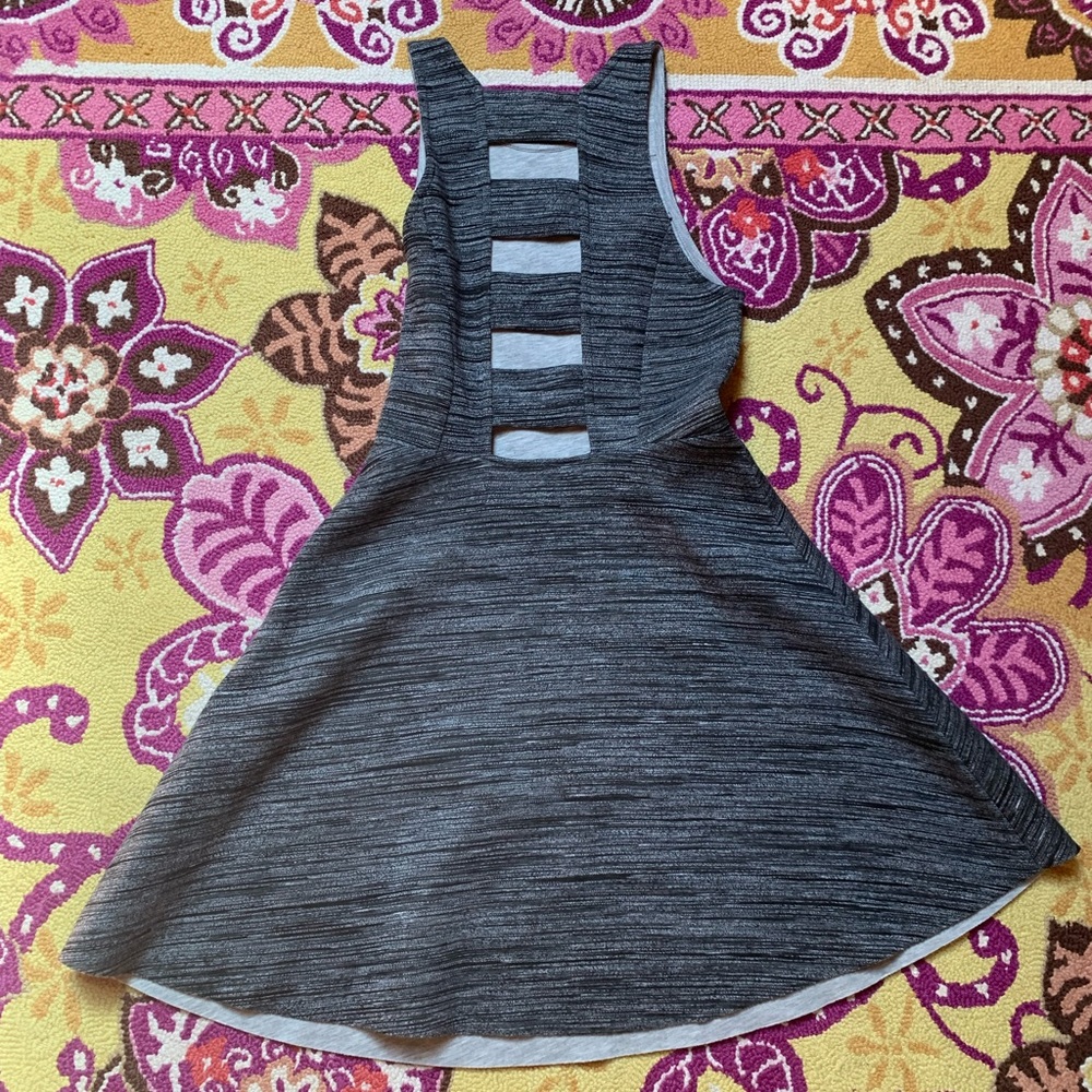 Structured Grey Abercrombie & Fitch Skater Dress - image 2